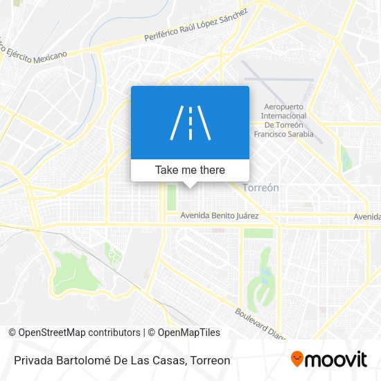 Privada Bartolomé De Las Casas map