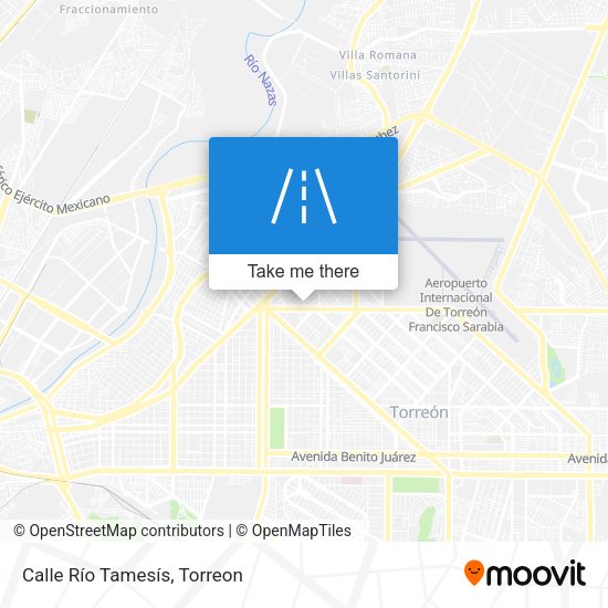Calle Río Tamesís map