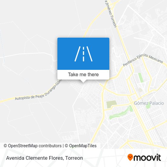 Mapa de Avenida Clemente Flores
