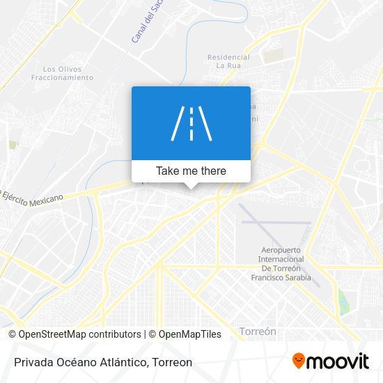 Privada Océano Atlántico map