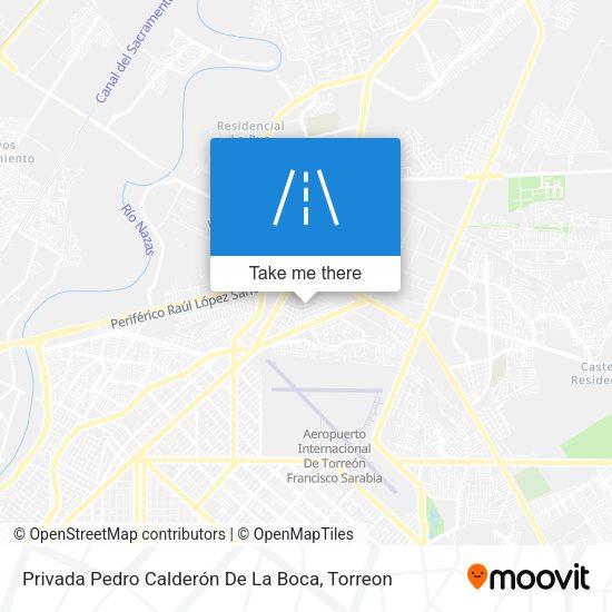 Mapa de Privada Pedro Calderón De La Boca