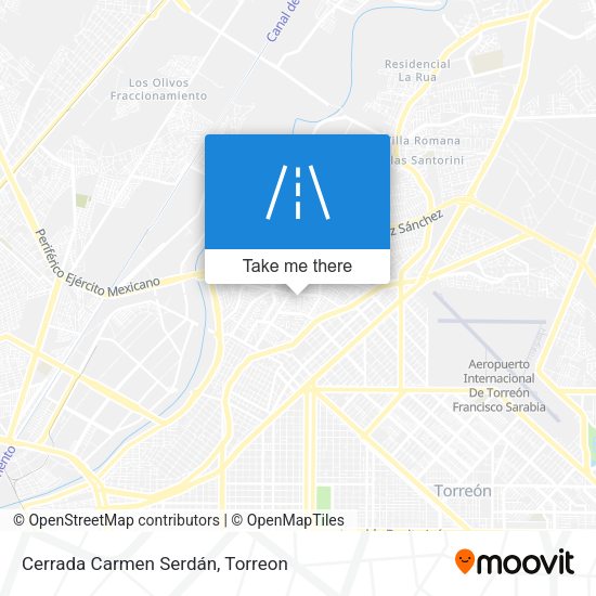 Cerrada Carmen Serdán map