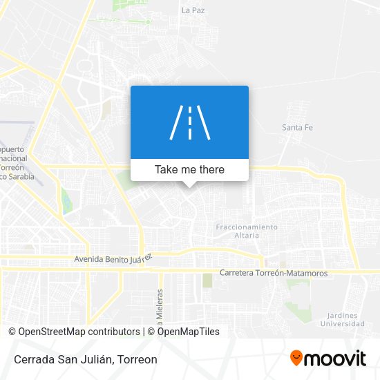 Cerrada San Julián map