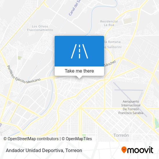 Andador Unidad Deportiva map