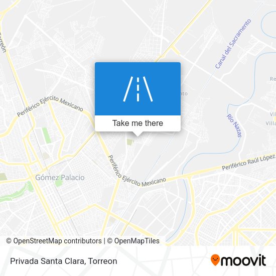 Mapa de Privada Santa Clara