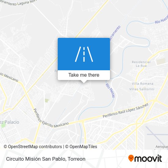 Circuito Misión San Pablo map