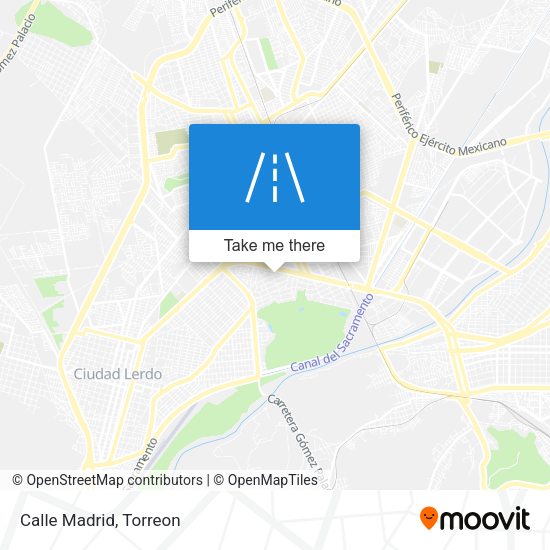 Mapa de Calle Madrid