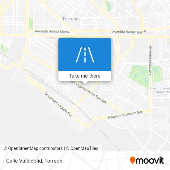 Mapa de Calle Valladolid