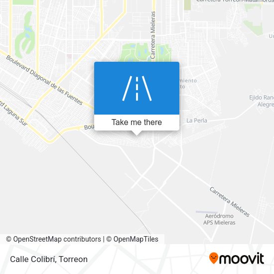 Mapa de Calle Colibrí