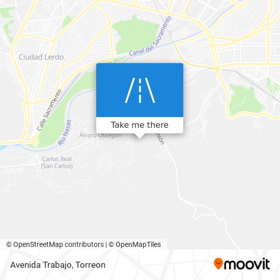 Mapa de Avenida Trabajo