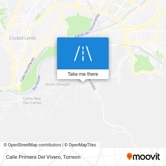 Mapa de Calle Primera Del Vivero