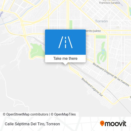Calle Séptima Del Tiro map