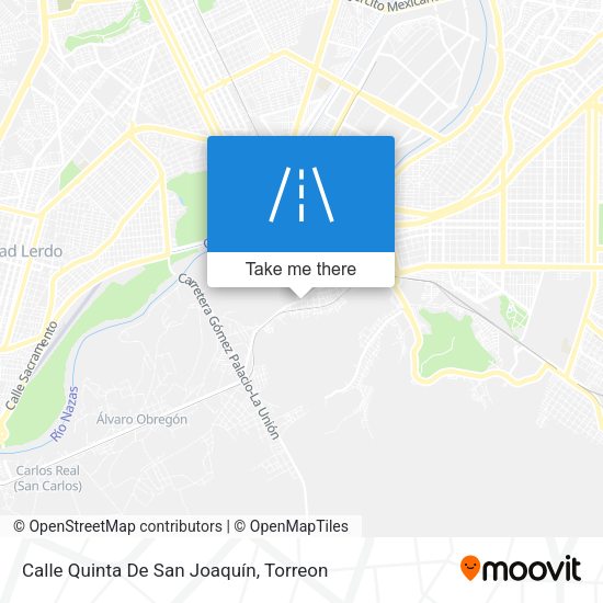 Mapa de Calle Quinta De San Joaquín