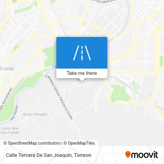 Calle Tercera De San Joaquín map