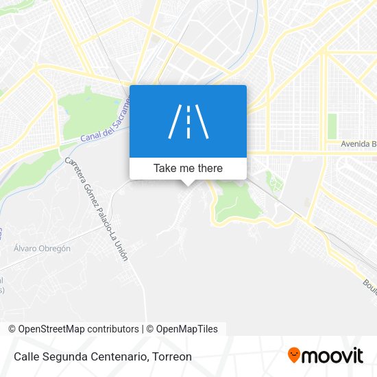 Mapa de Calle Segunda Centenario