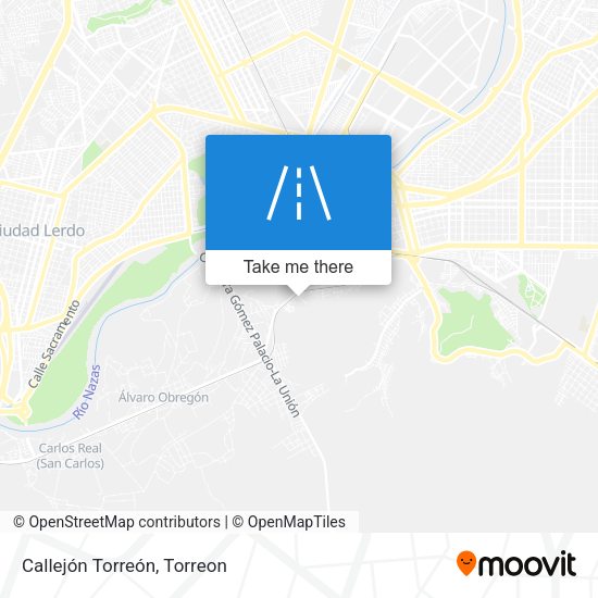 Callejón Torreón map