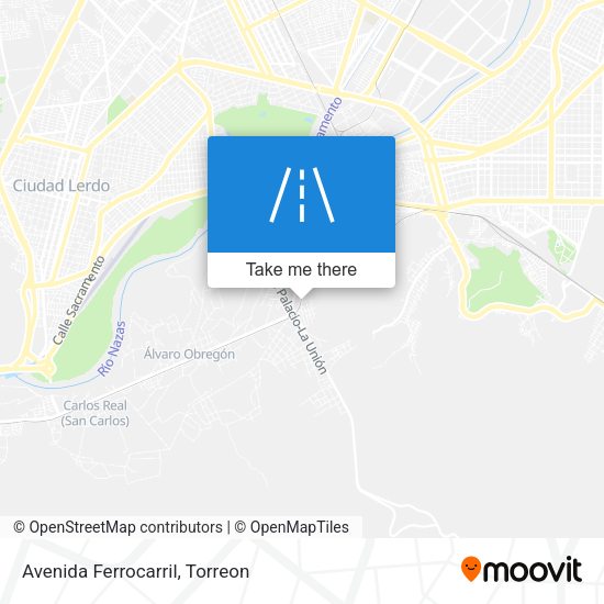 Mapa de Avenida Ferrocarril