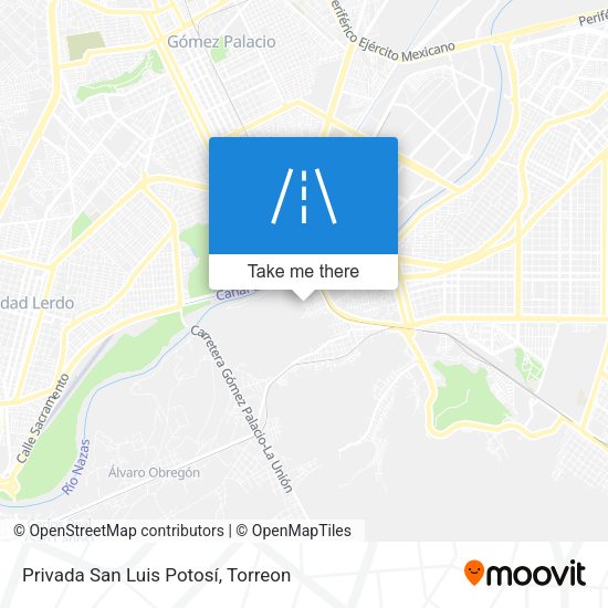 Privada San Luis Potosí map