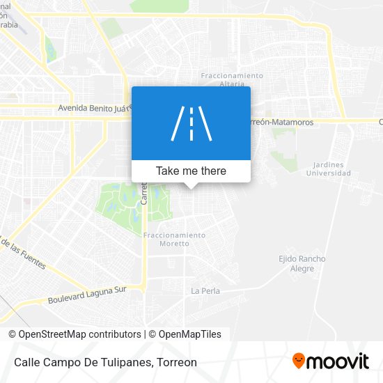 Mapa de Calle Campo De Tulipanes