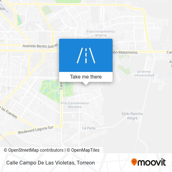 Mapa de Calle Campo De Las Violetas