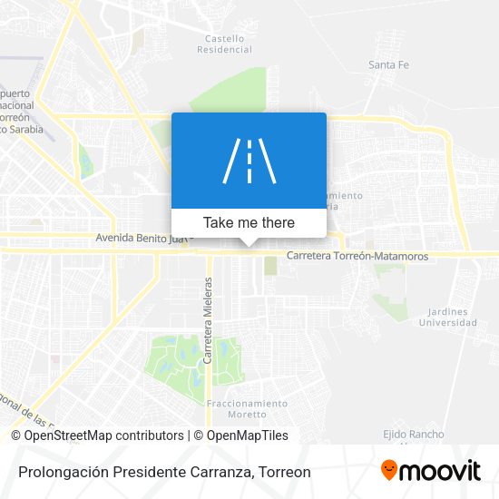 Prolongación Presidente Carranza map