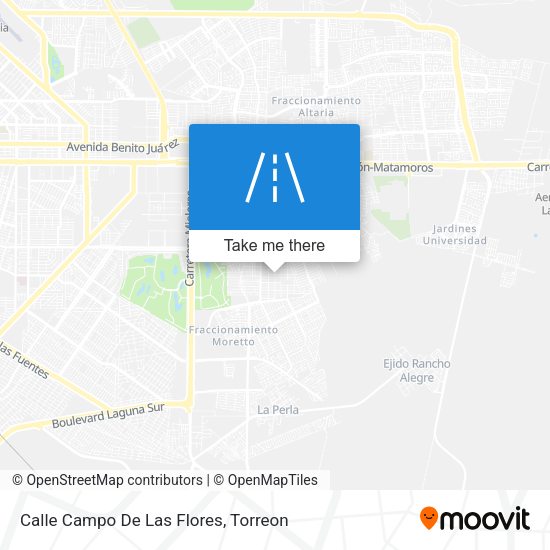 Mapa de Calle Campo De Las Flores