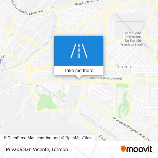 Mapa de Privada San Vicente