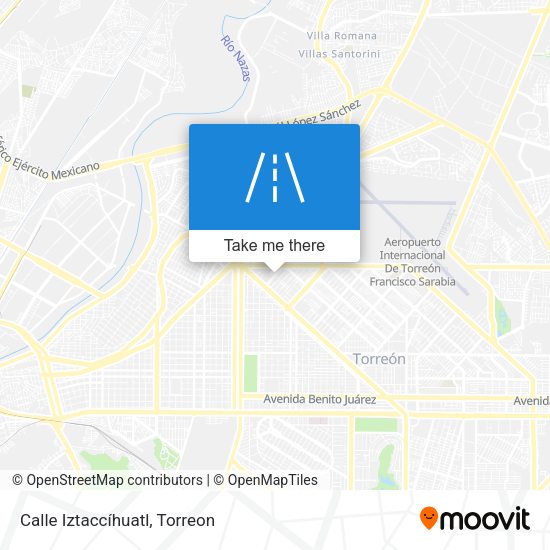 Mapa de Calle Iztaccíhuatl