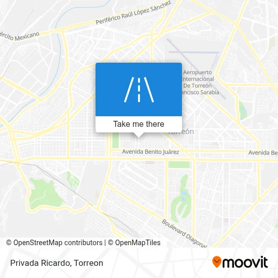 Privada Ricardo map