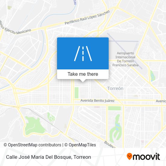 Mapa de Calle José María Del Bosque