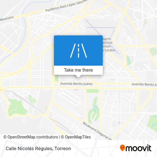 Mapa de Calle Nicolás Régules