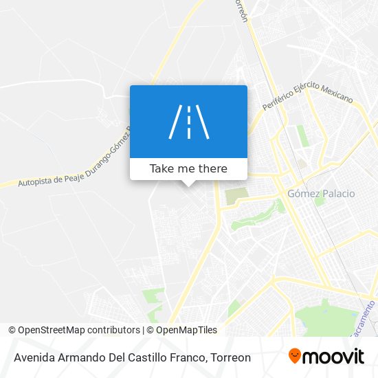 Mapa de Avenida Armando Del Castillo Franco