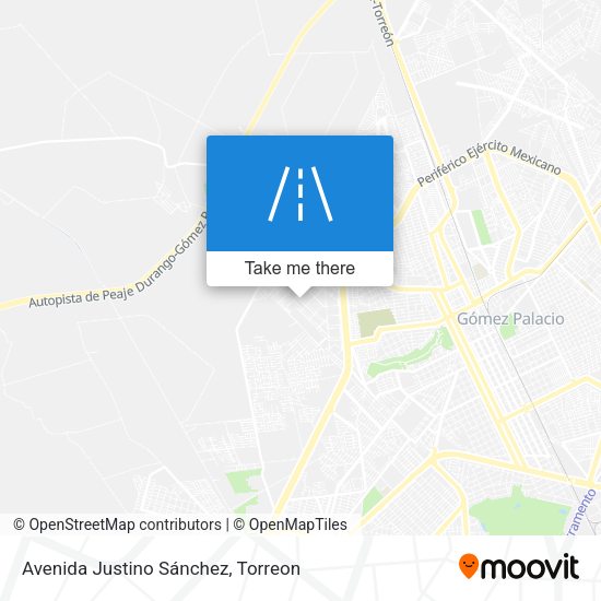 Mapa de Avenida Justino Sánchez