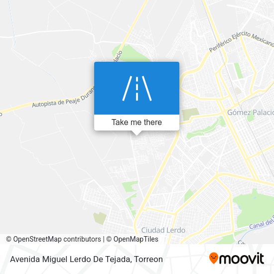 Avenida Miguel Lerdo De Tejada map