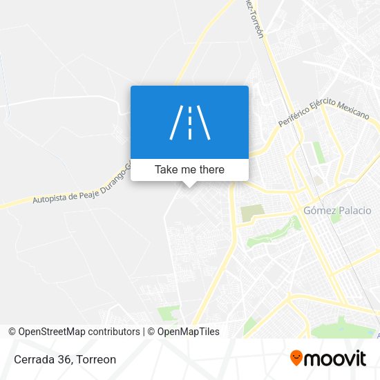 Mapa de Cerrada 36