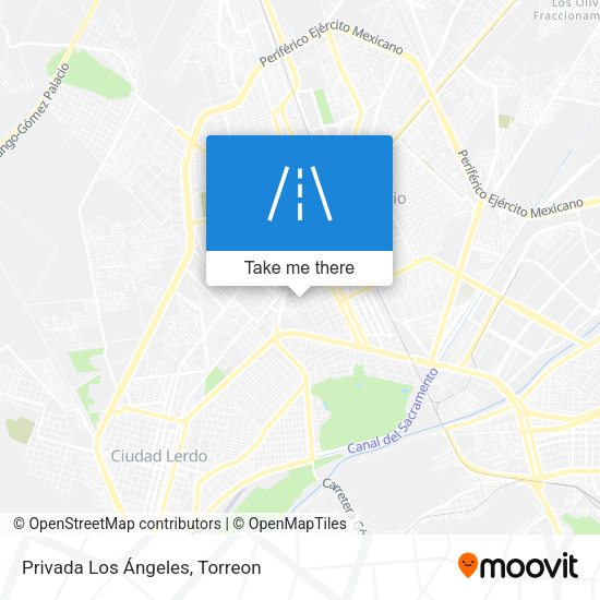 Privada Los Ángeles map