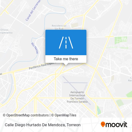 Mapa de Calle Diego Hurtado De Mendoza