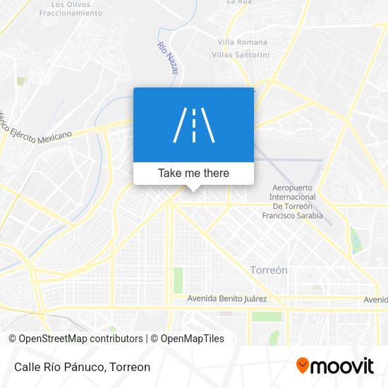 Calle Río Pánuco map