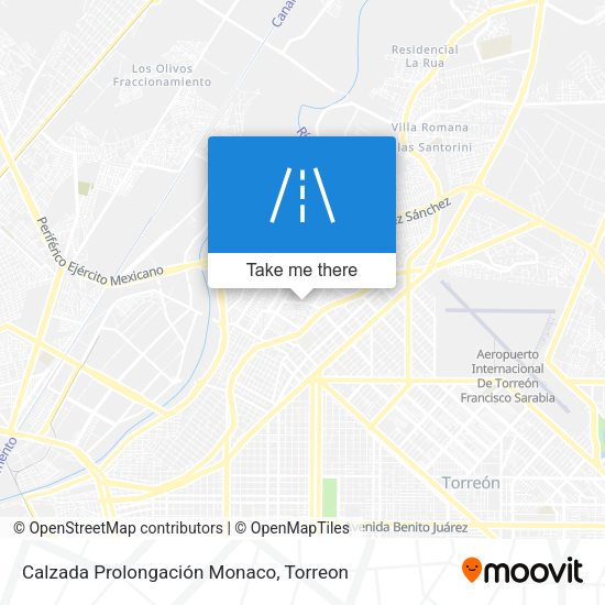 Mapa de Calzada Prolongación Monaco