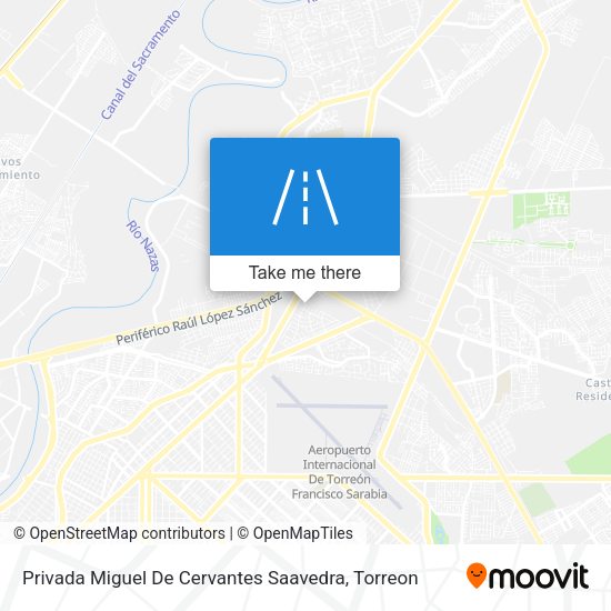Mapa de Privada Miguel De Cervantes Saavedra
