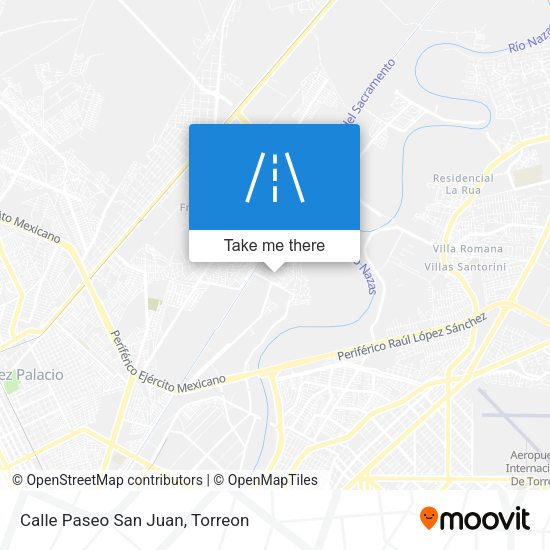 Calle Paseo San Juan map