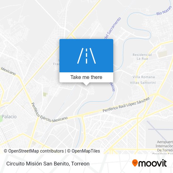 Circuito Misión San Benito map