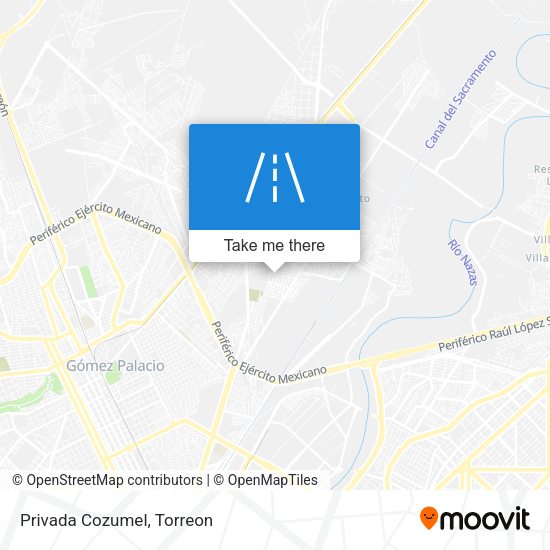 Mapa de Privada Cozumel