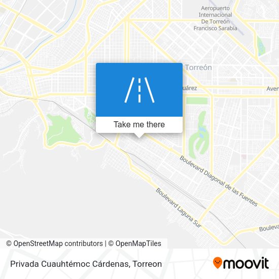 Mapa de Privada Cuauhtémoc Cárdenas
