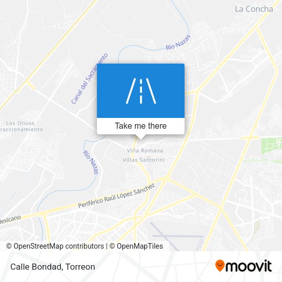 Mapa de Calle Bondad