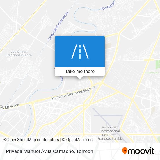 Privada Manuel Ávila Camacho map