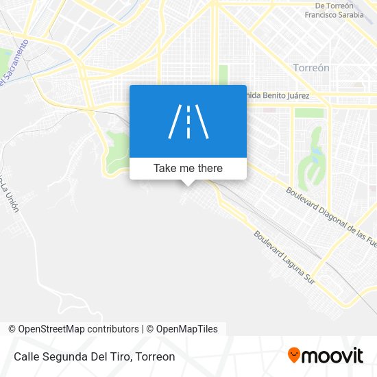 Calle Segunda Del Tiro map
