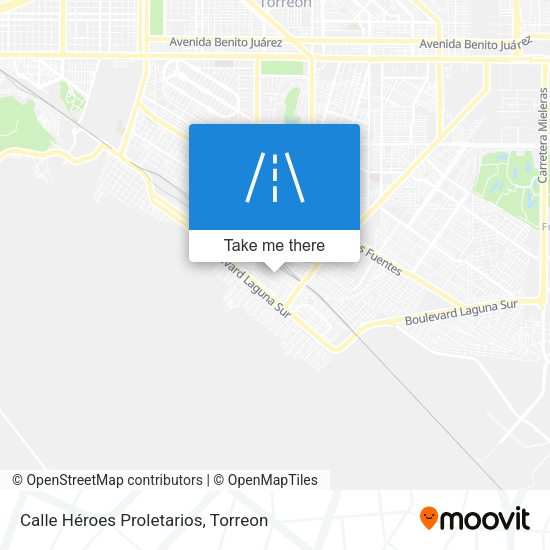 Mapa de Calle Héroes Proletarios