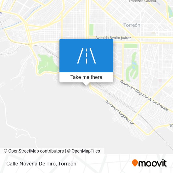 Mapa de Calle Novena De Tiro