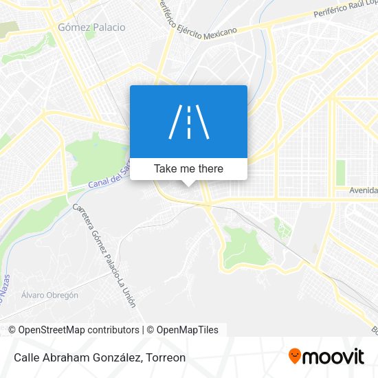 Mapa de Calle Abraham González